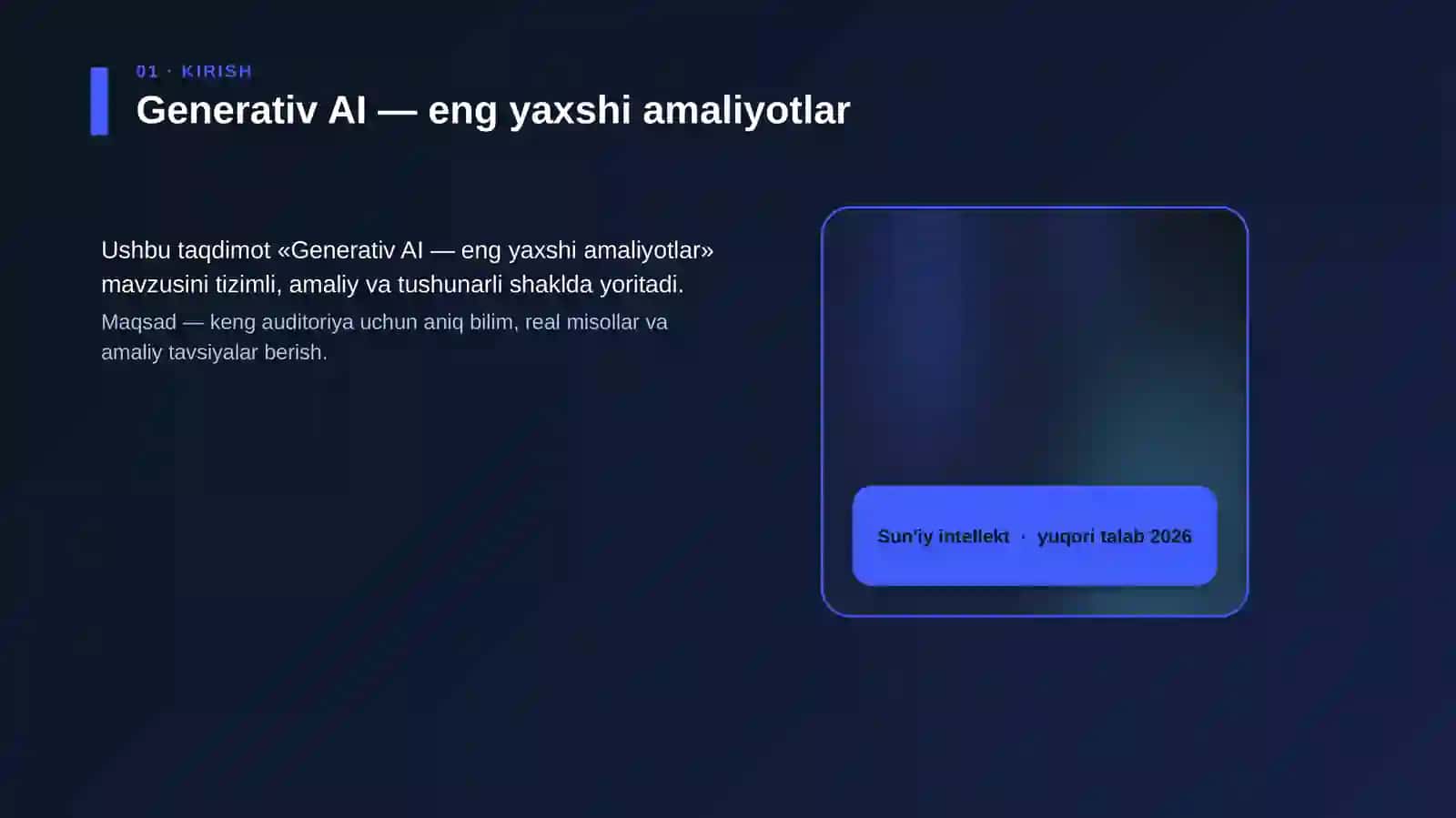 Generativ AI — eng yaxshi amaliyotlar 4