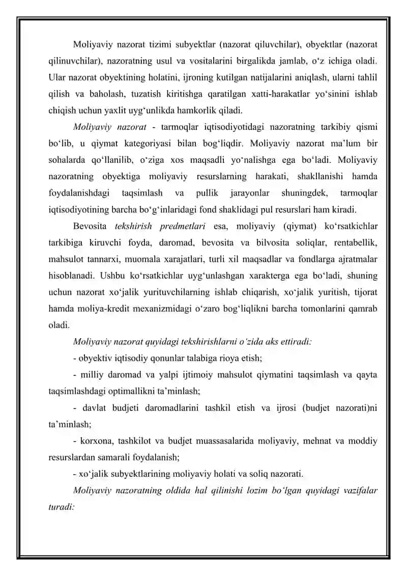 Moliyaviy nazorat mazmuni 4