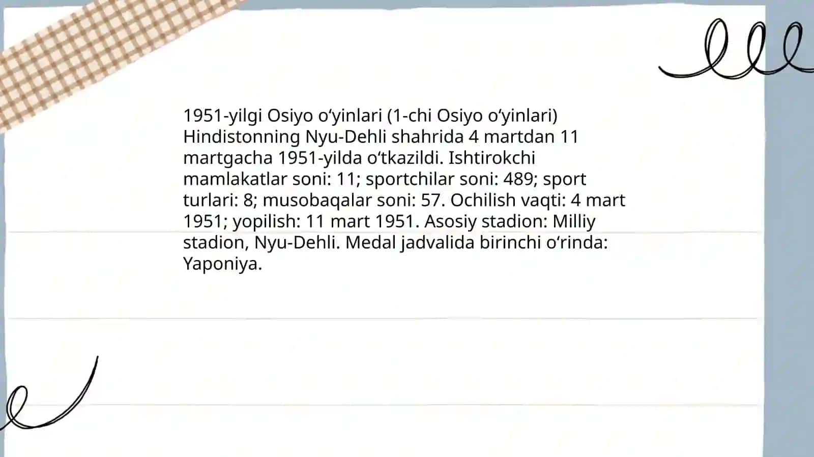 Osiyo oʻyinlari tarixi 4