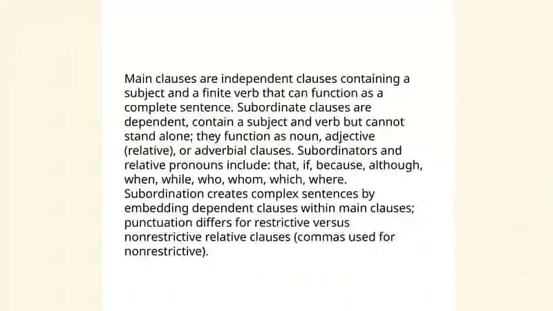 Syntactic structure of the sentence 4