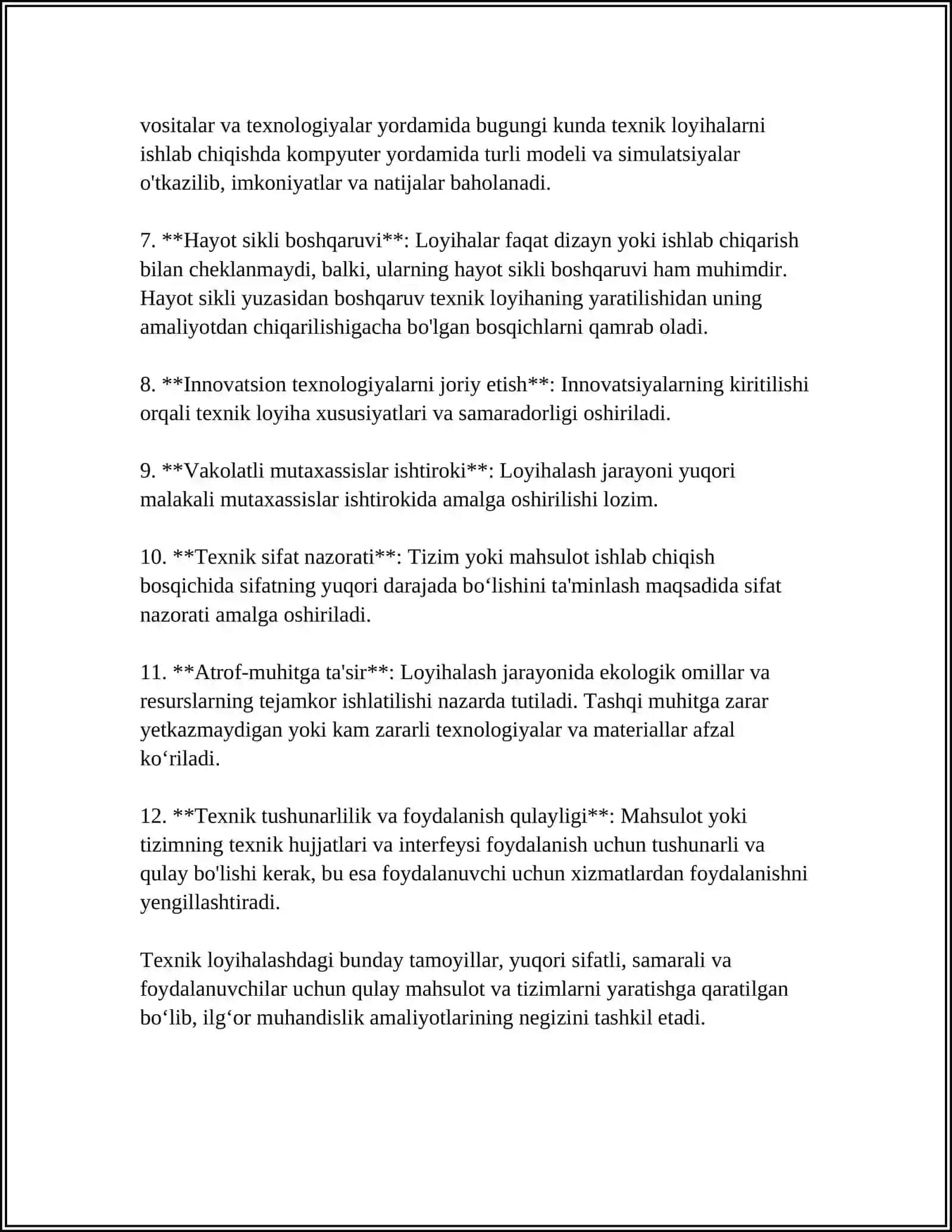 TEXNIK LOYIHALASH ISHLARINING MAZMUNI 4