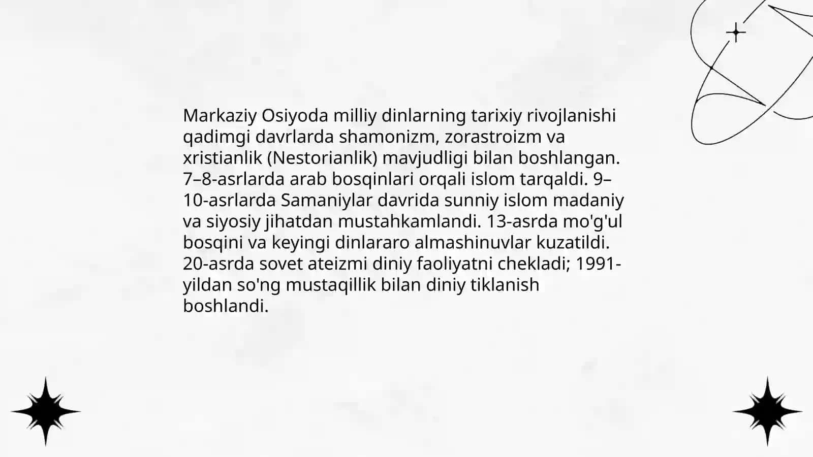 Milliy dinlar 4