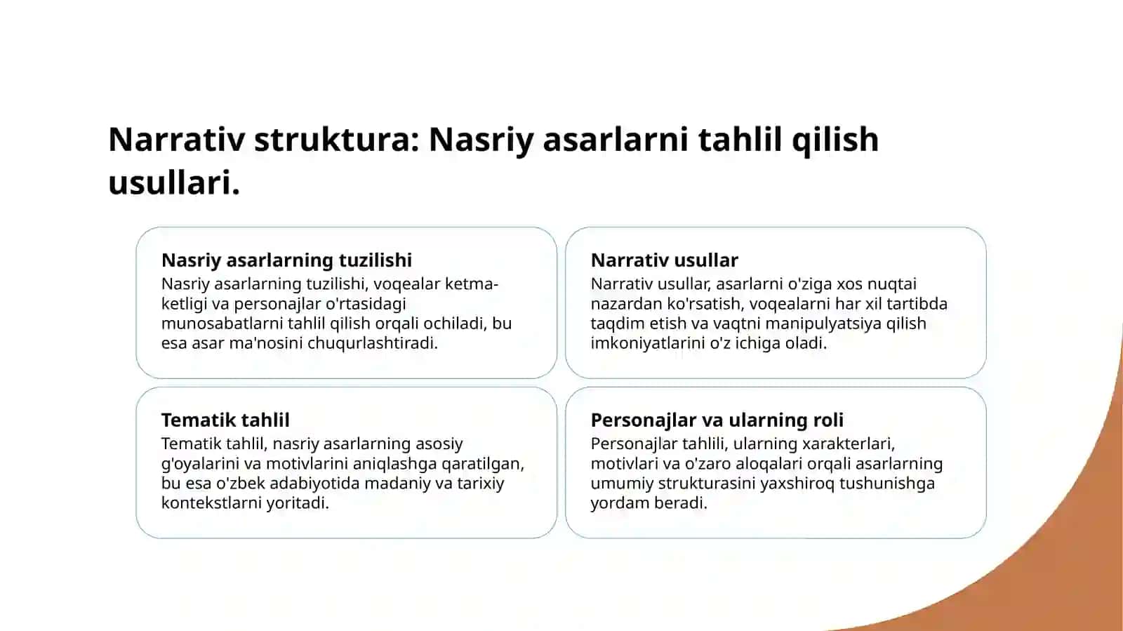 Nasriy asar matin ustida ishlash 4