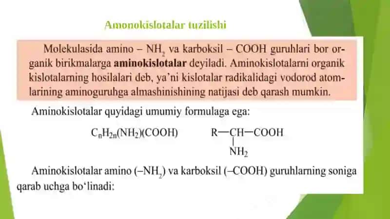 AMINOKISLOTALAR VA OQSILLAR 4