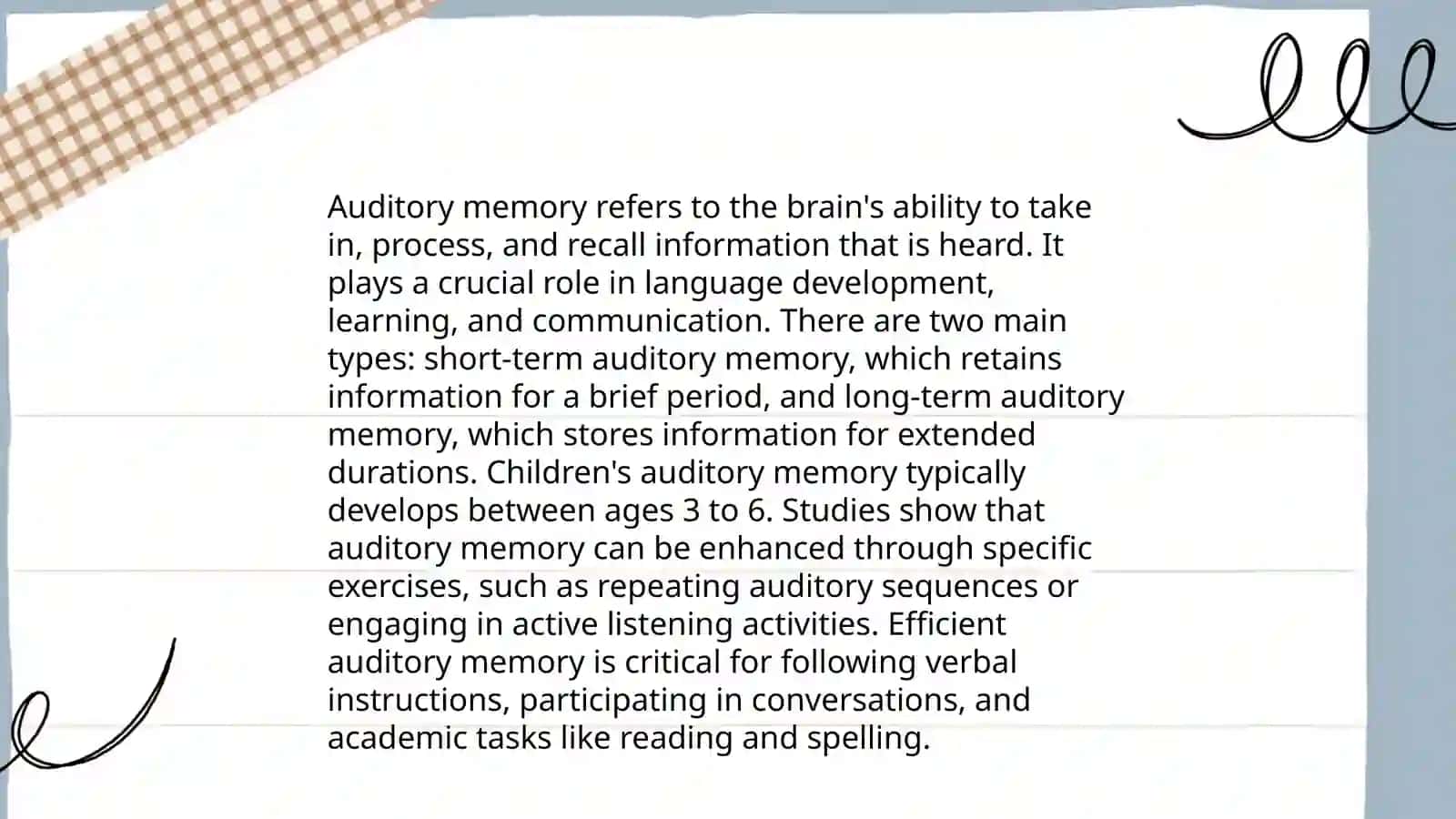 Individual memory styles 4