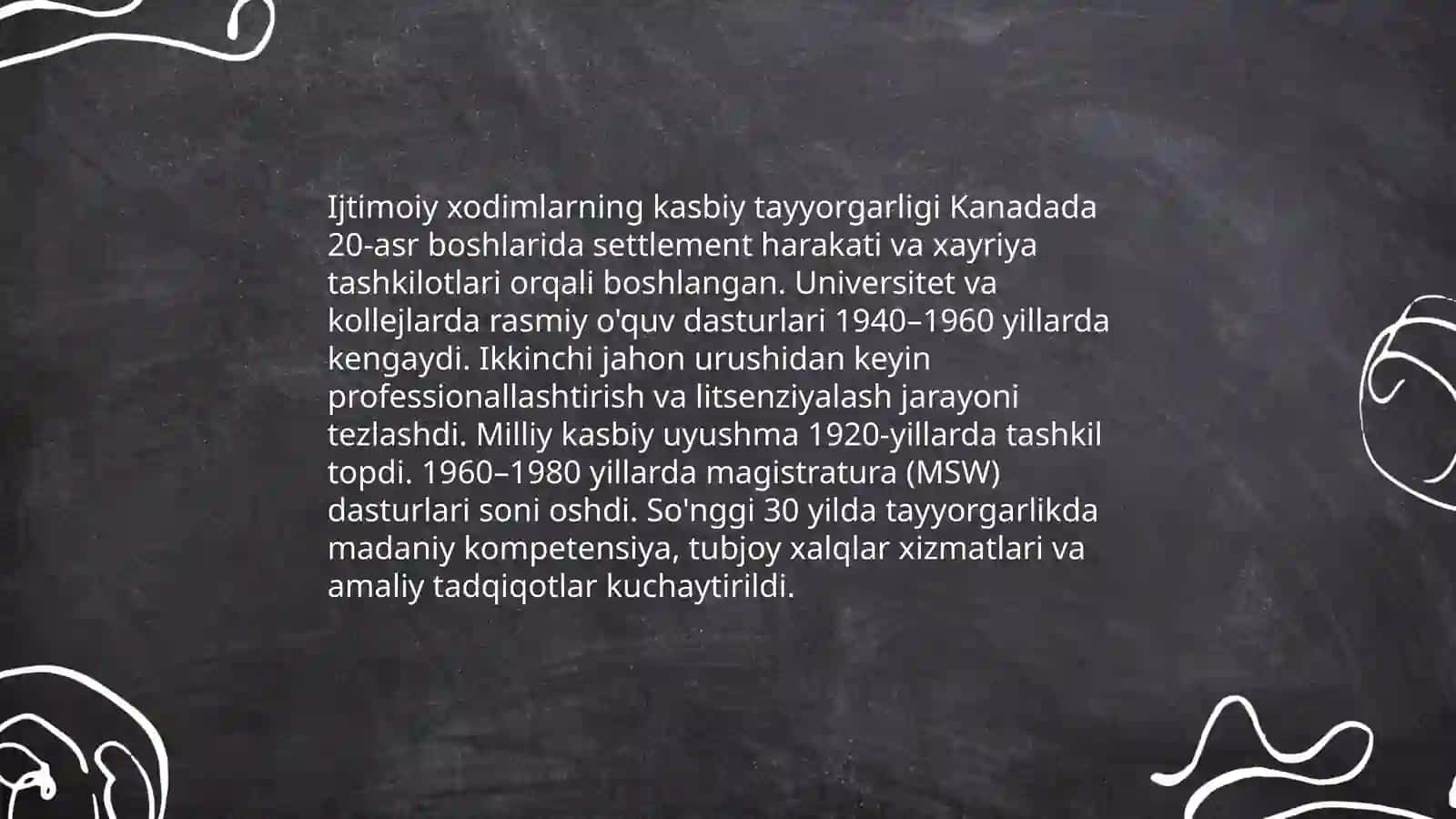Kanadada ijtimoiy ish tarixi 4