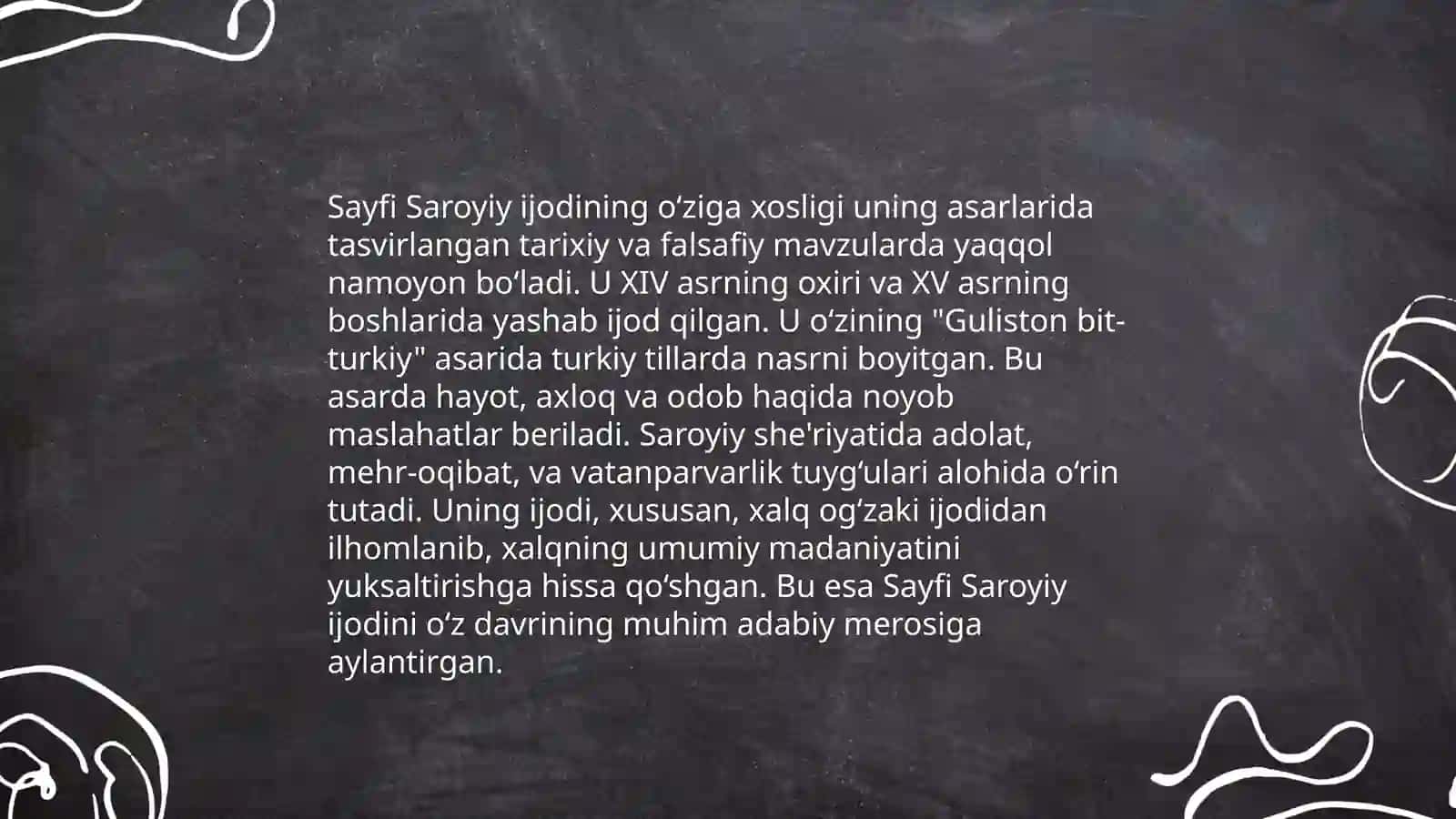 Sayfi saroyining “Najhul Farodis” asariga 4