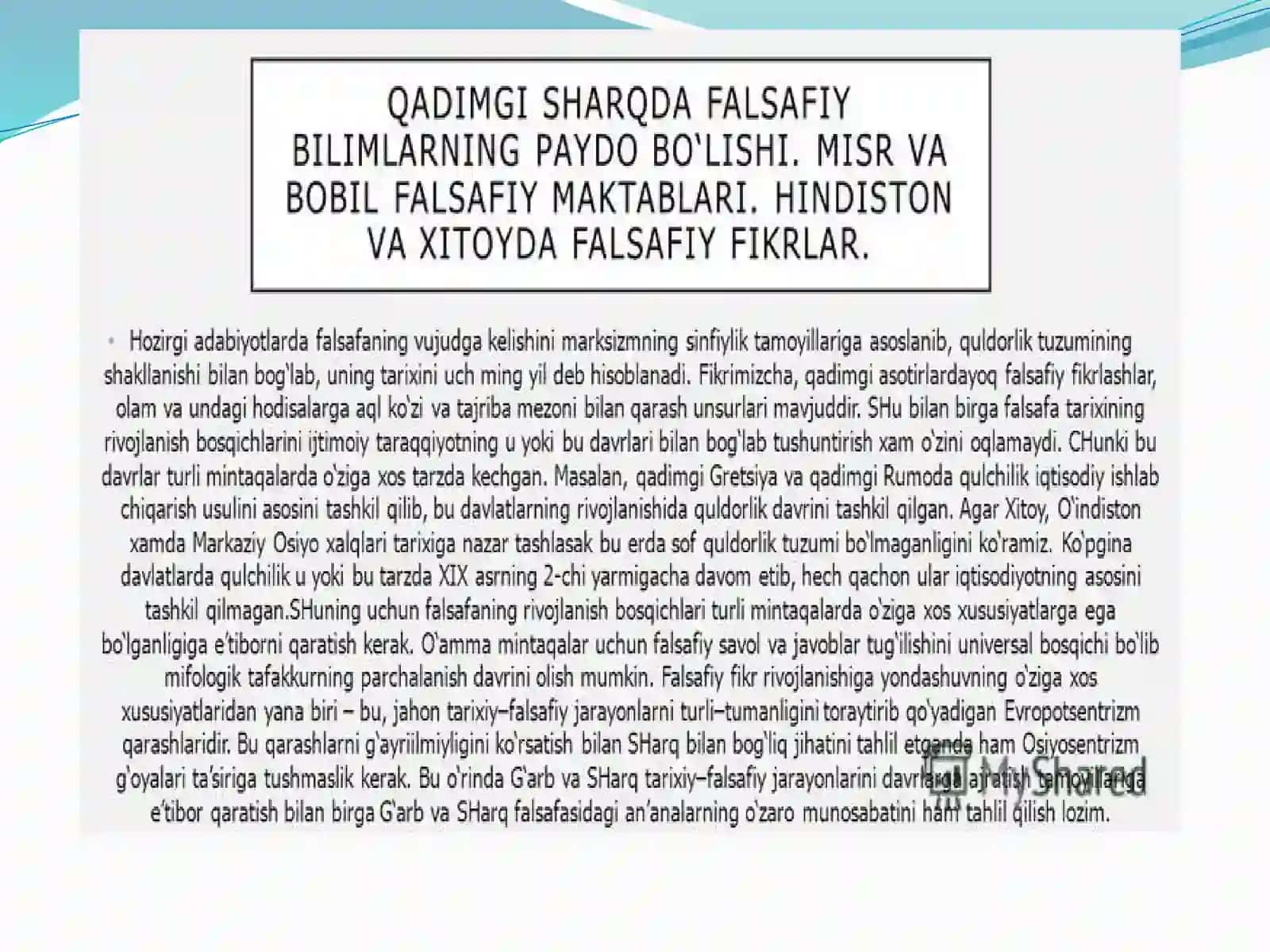 Sharq falsafasining mohiyati va ijtimoiy taraqqiyotdagi roli 4