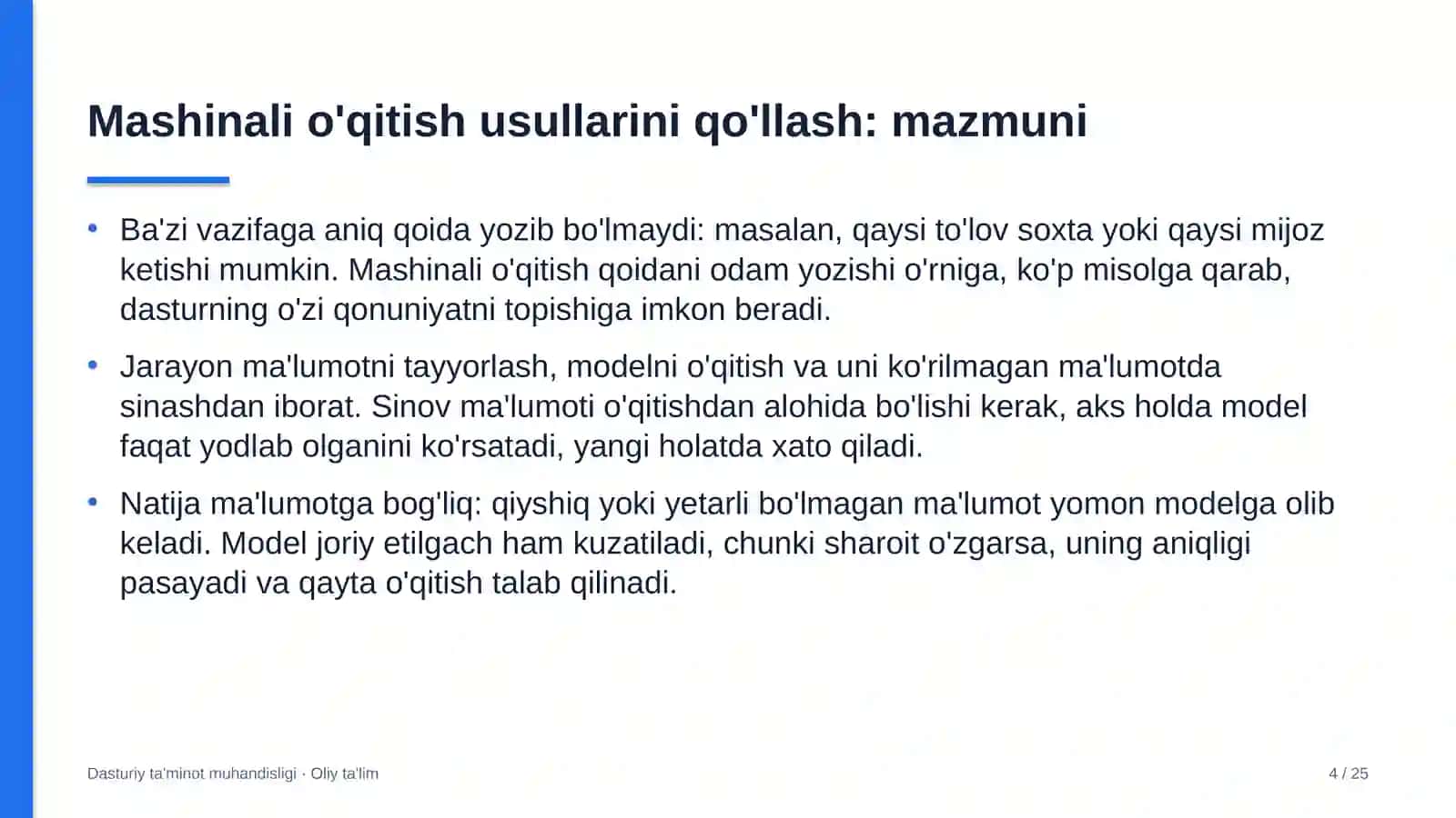 Ekspeditorlik kompaniyalarida mashinali o'qitish usullarini qo'llash 4