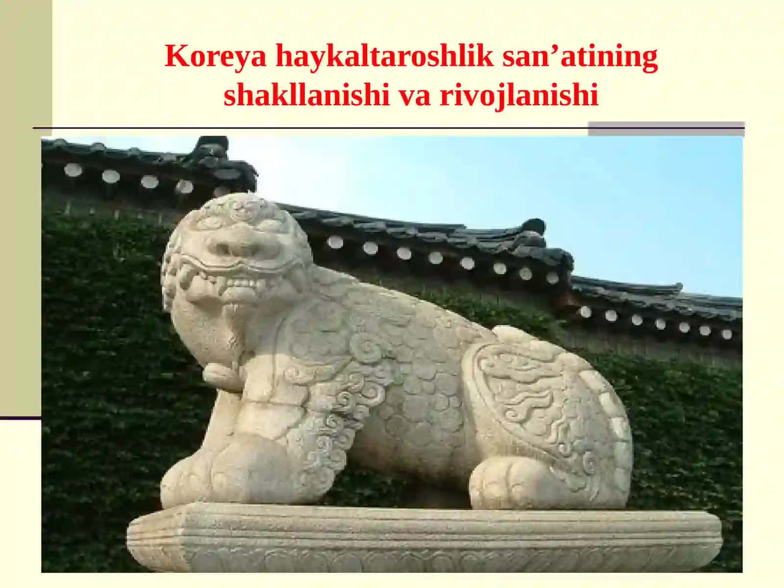 KOREYA HAYKALTAROSHLIK SAN’ATI 4