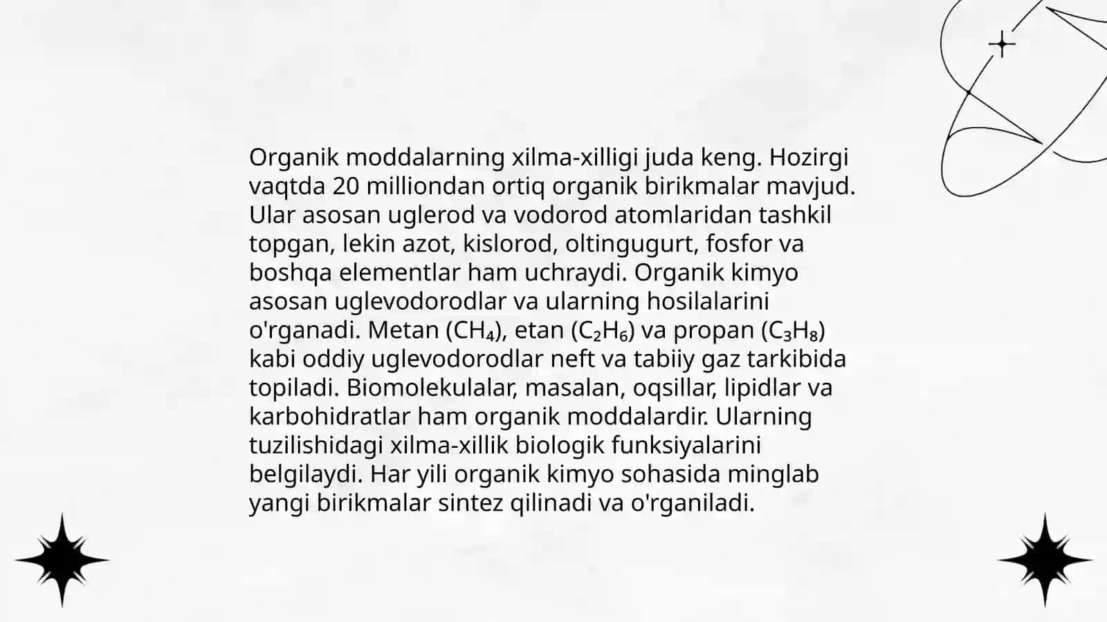 Organik va noorganik moddalar 4