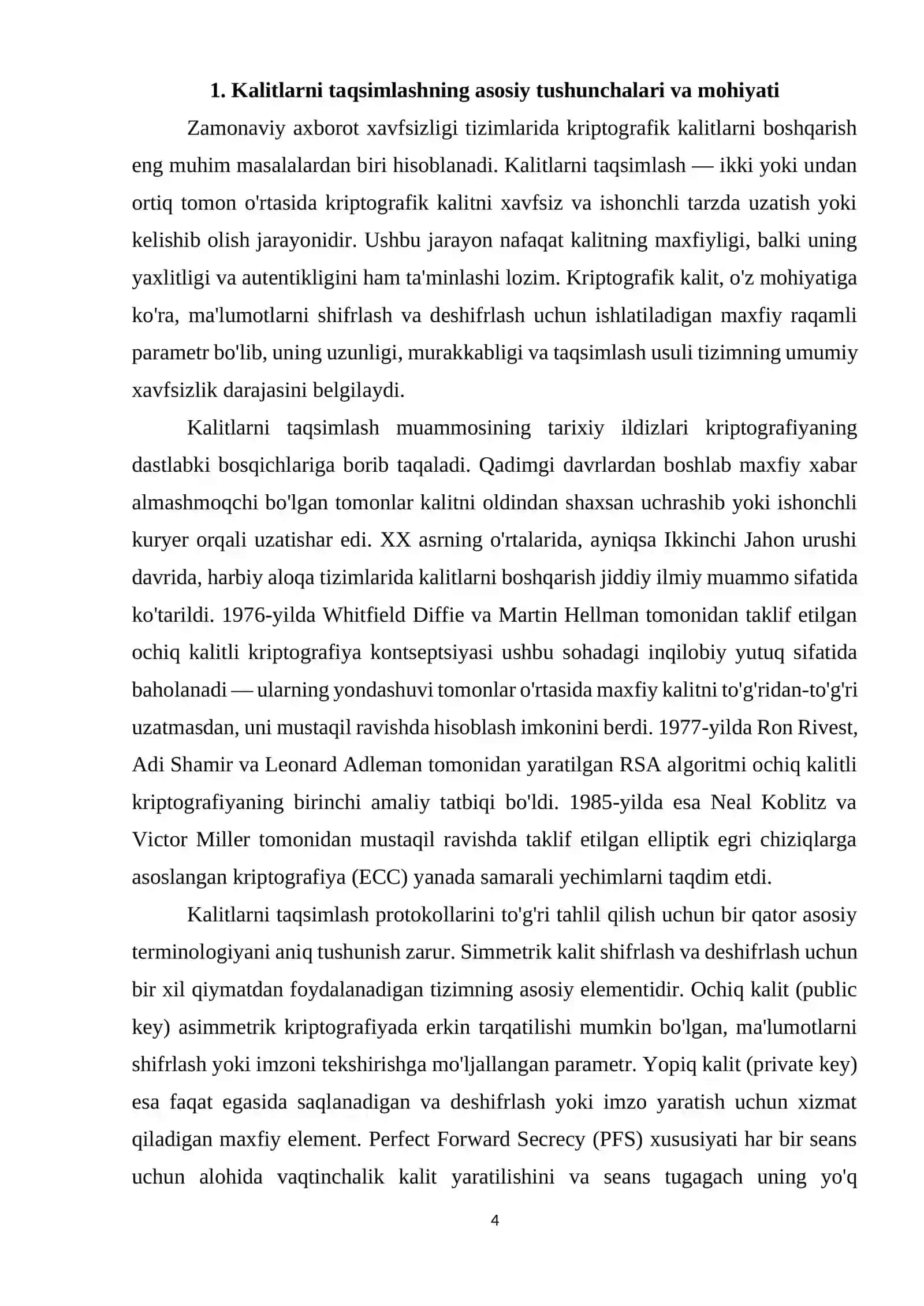 Kalitlarni Taqsimlash Protokollarining Tahlili 4