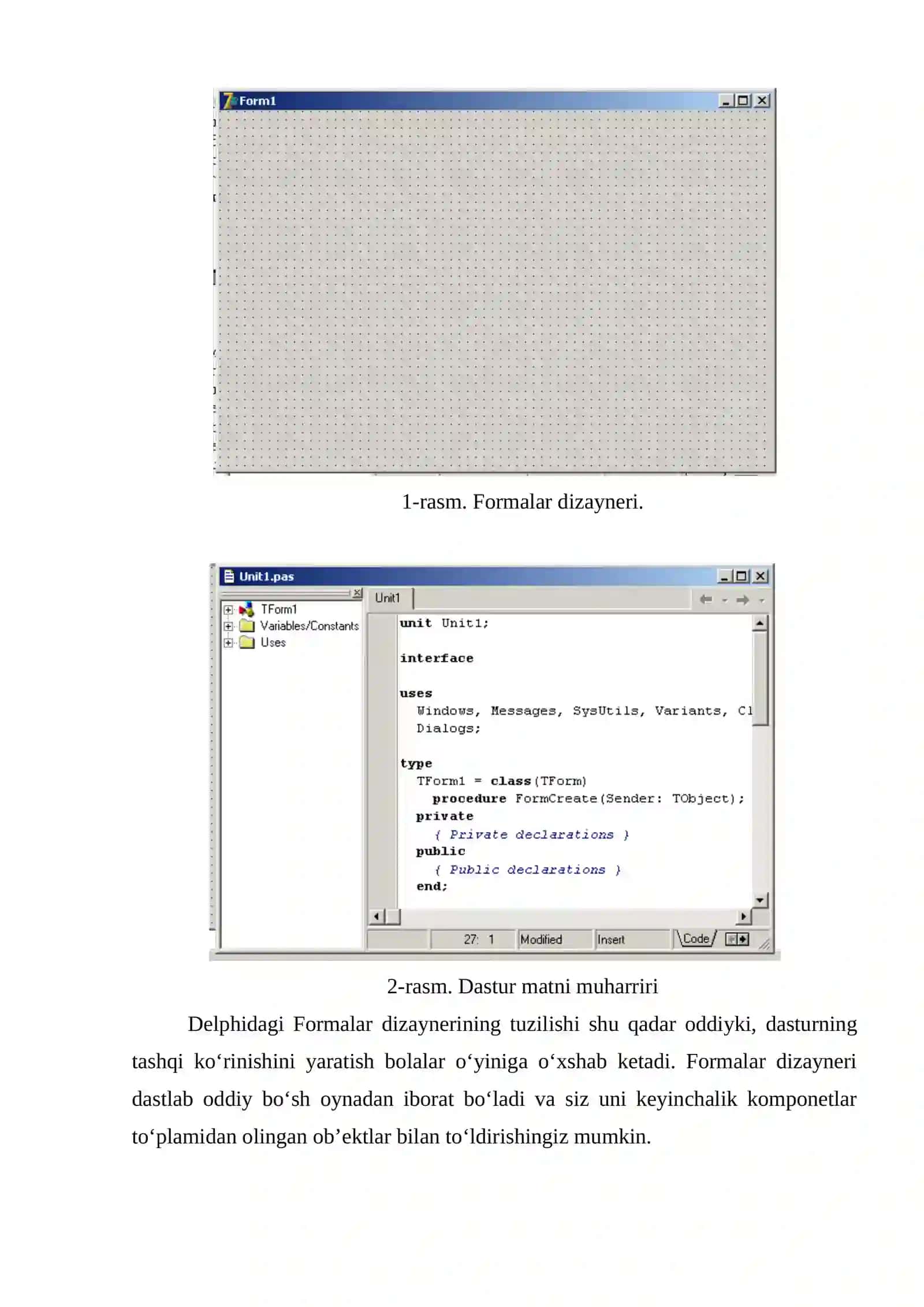 DELPHI DASTURLASH TILI 4
