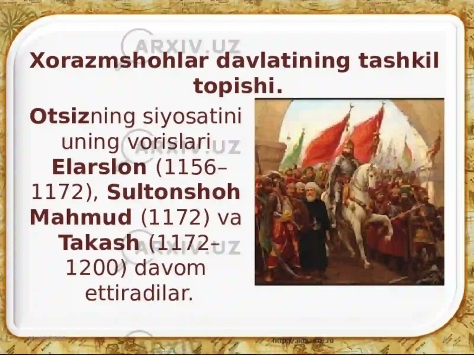 Xorazm shohlar davlati 4