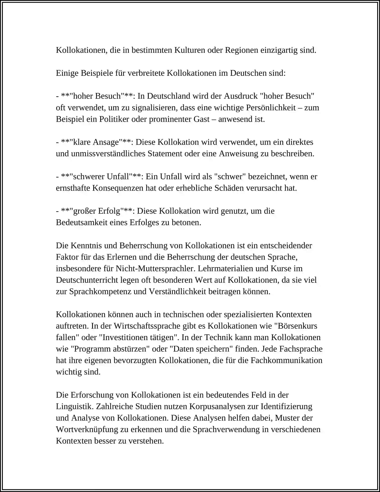 Kollokationen im Deutschen 4