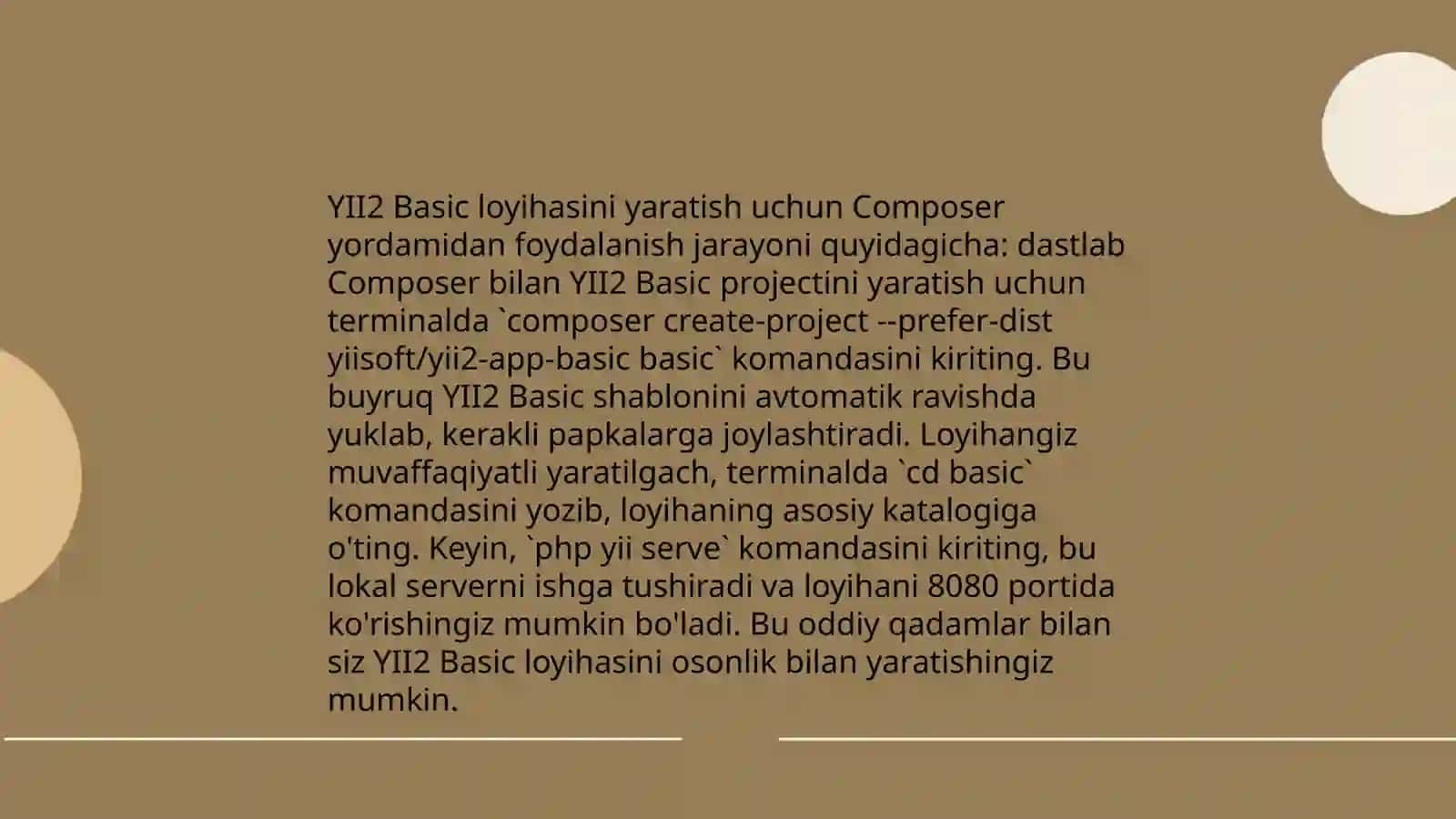 YII2 Framework bilan ishlash 4