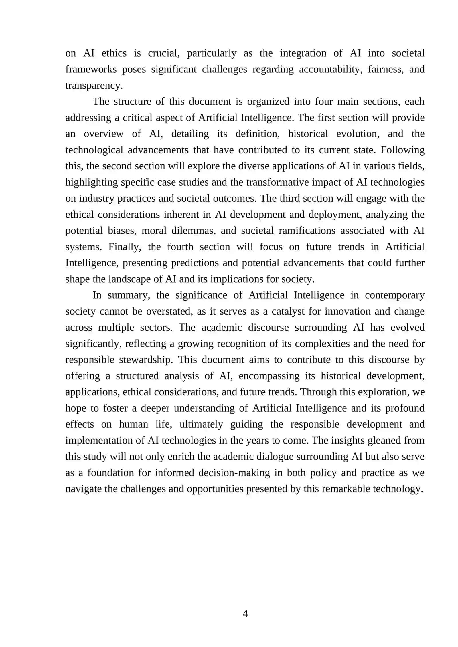 Topic: Artificial Intelligence 4