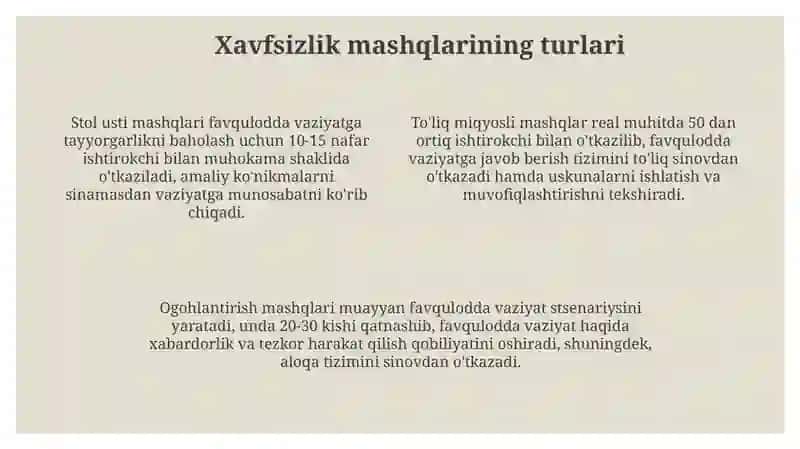 Saf mashqlarini o'tkazish metodikasi 4