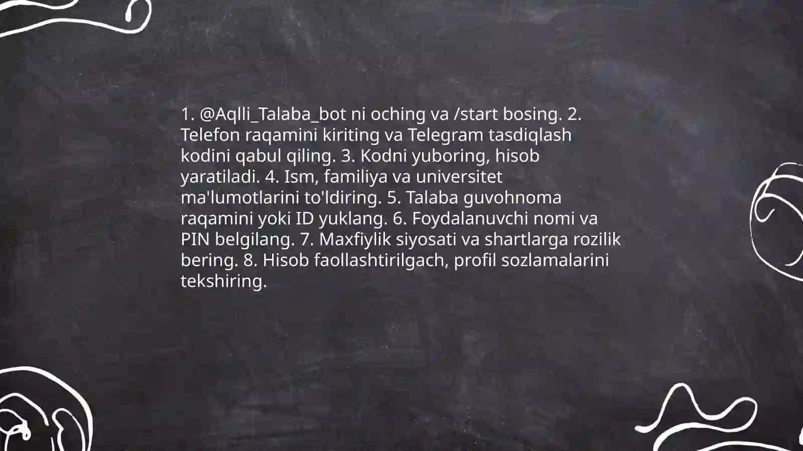@Aqlli_Talaba_bot umumiy funksiyalari 4