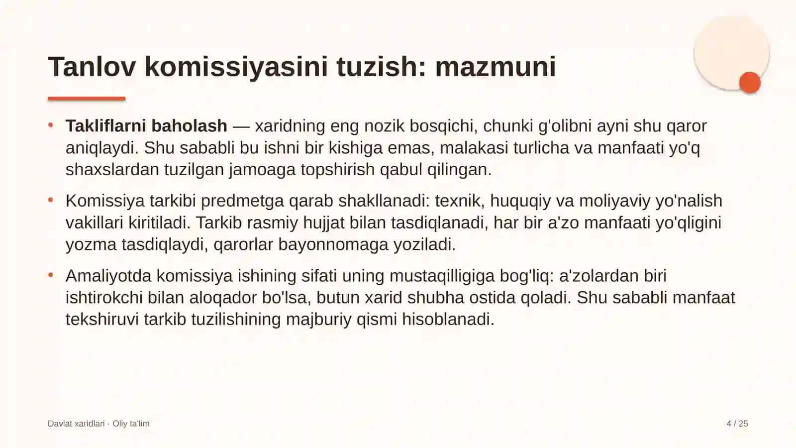 Blokcheyn loyihalarida tanlov komissiyasini tuzish 4