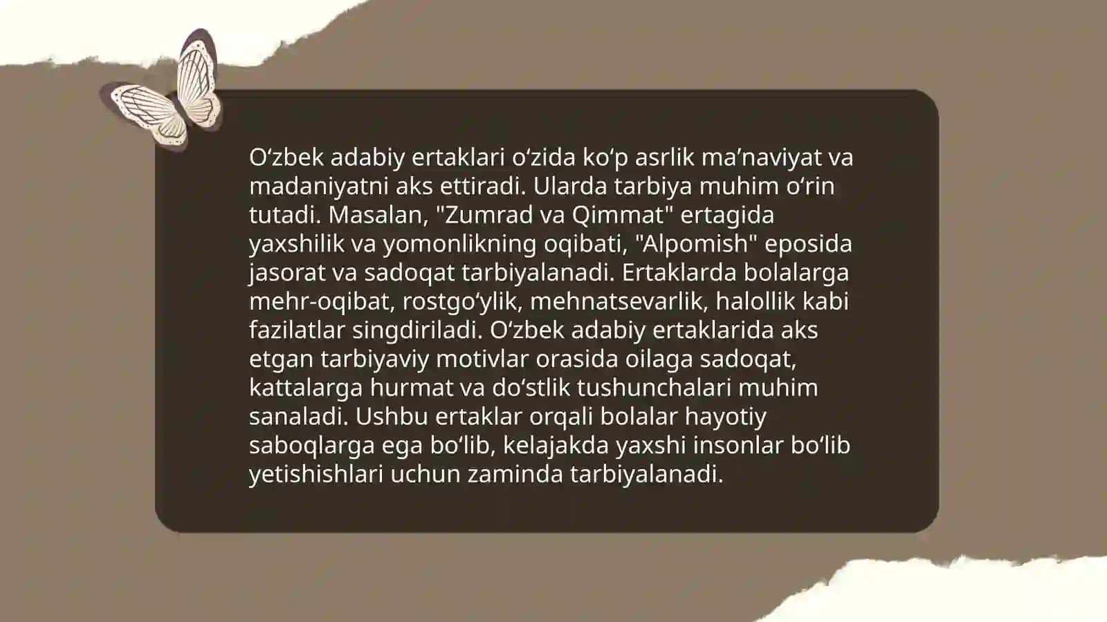 O'zbek adabiy ertaklari tarixi 4