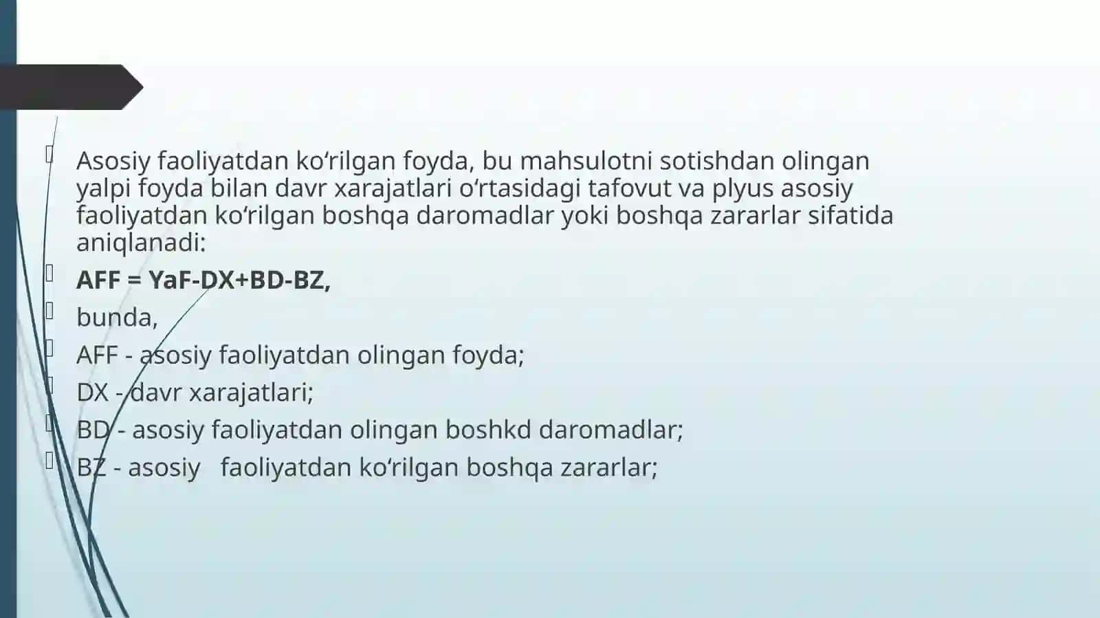 MOLIYAVIY NATIJALAR HISOBI 4
