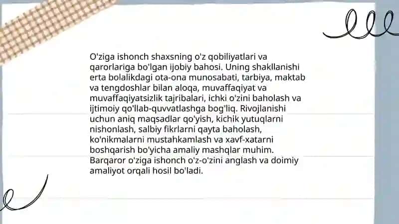 Harakter va qobiliyat 4