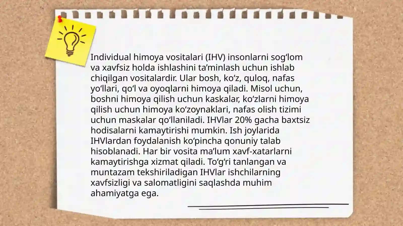Xavfsizlik talablari ishchilarga 4