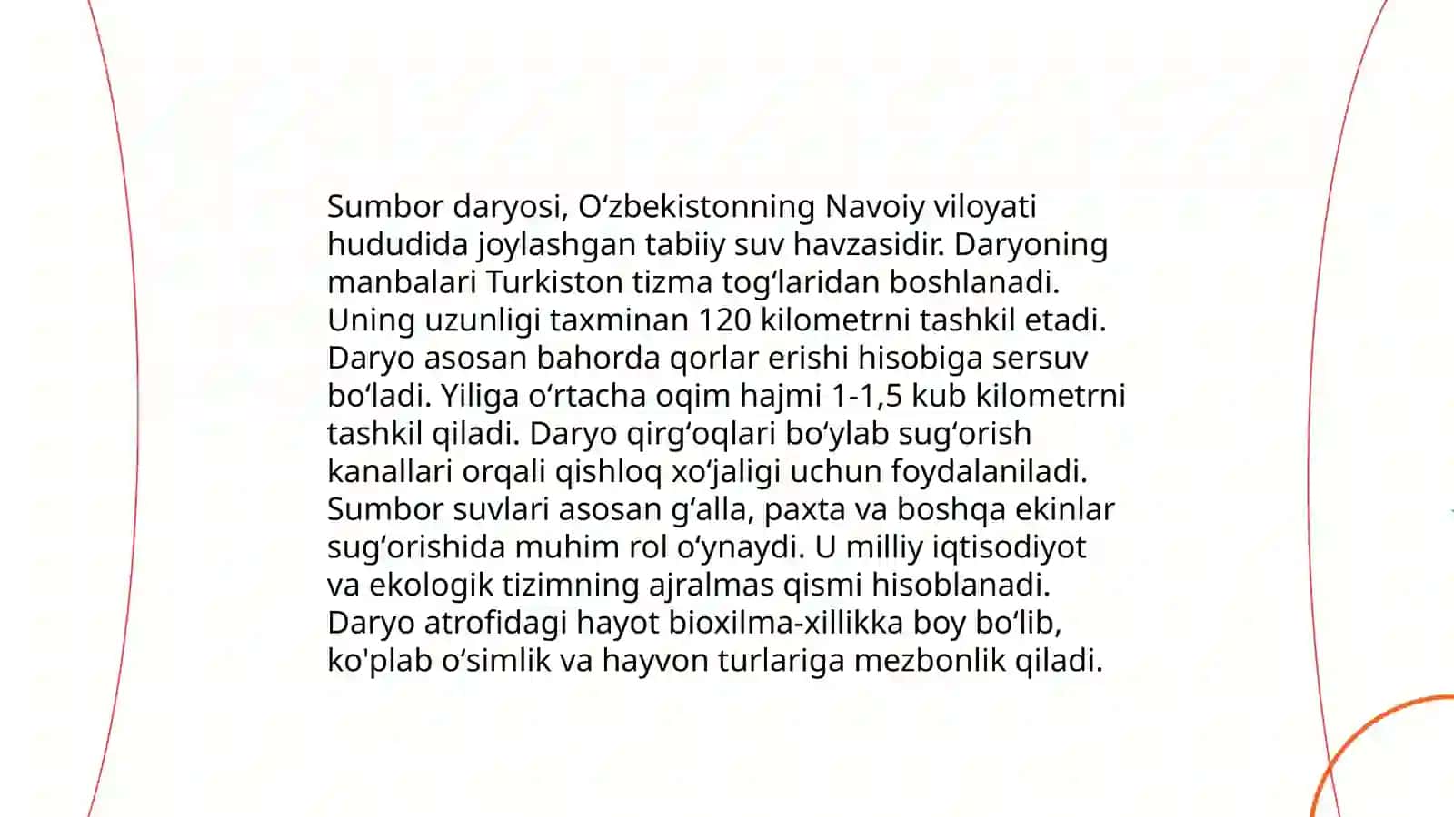 Sumbar daryosi 4