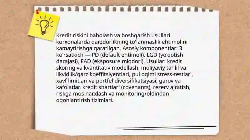 Moliyaviy risklarni boshqarish 4