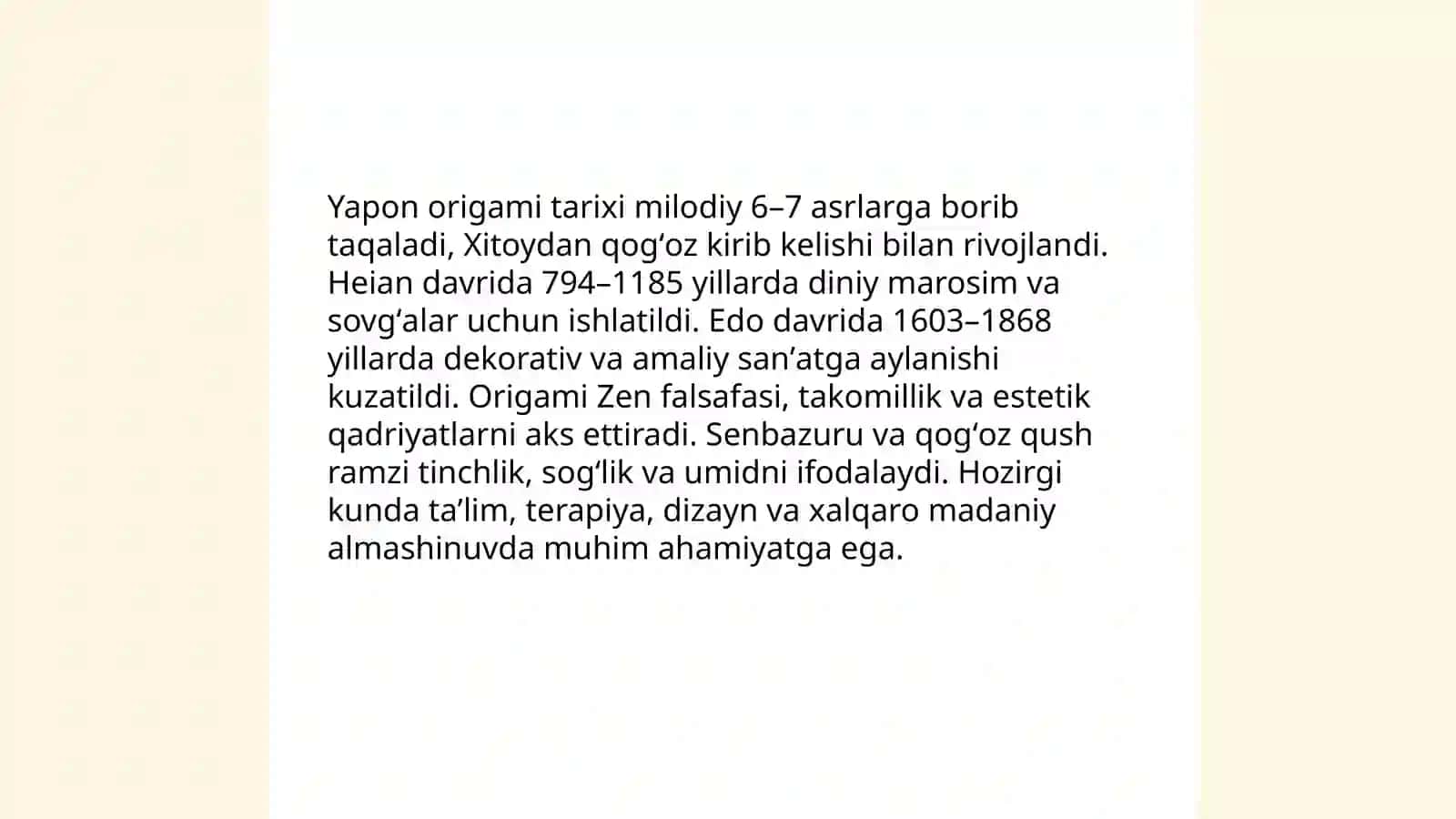 Origami tarixi 4