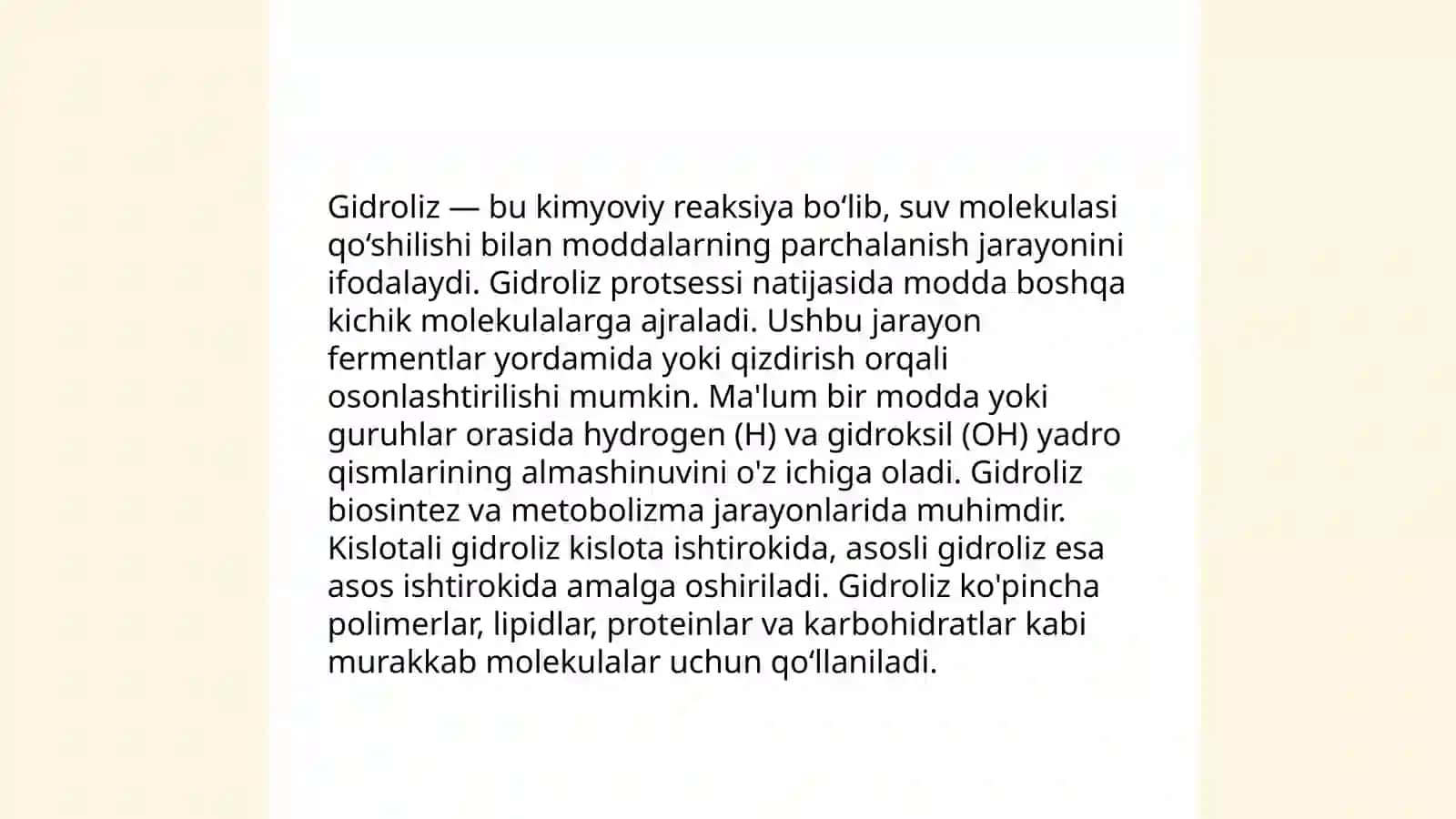 Gidrolizlanuvchi Tuzlar 4