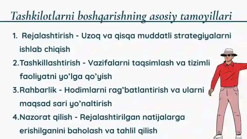 Tashkilotlarni boshqarish. 4