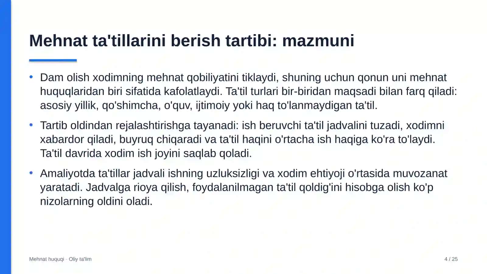 yuqumli kasalliklar shifoxonalarida mehnat ta'tillarini berish tartibi 7983 4