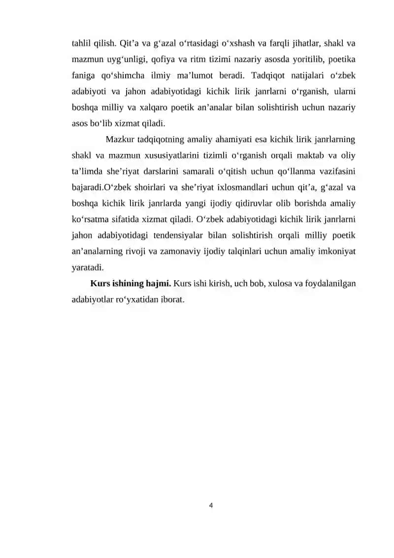 Kichik lirik janrlar 4