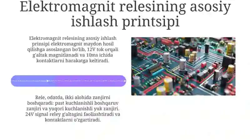 Elektromagnit relesining ishlash prinsipi 4