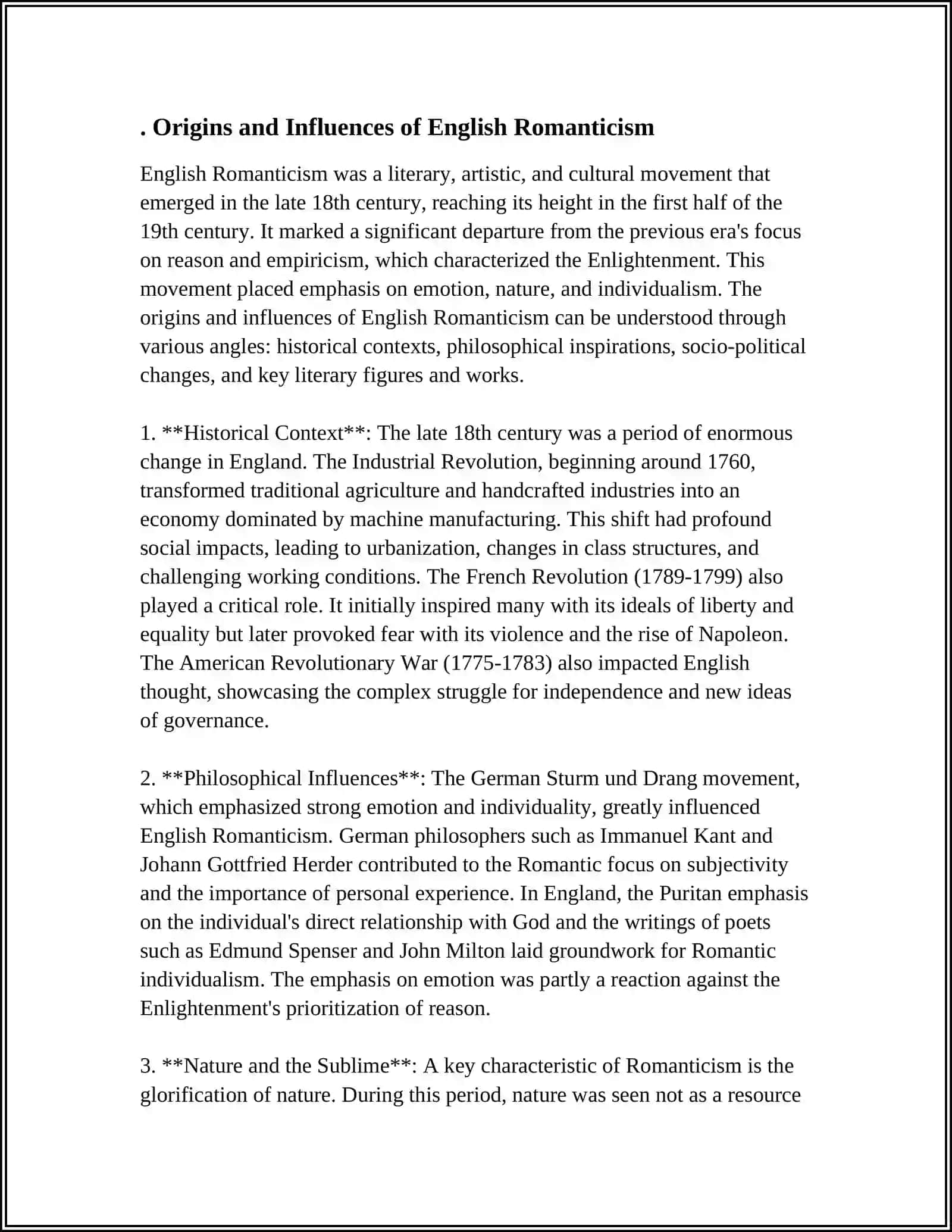 ENGLISH ROMANTICISM AND IT'S DEVELOPMENT 4