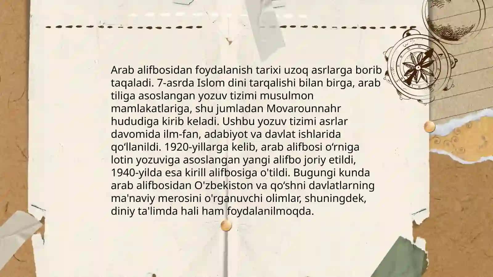 Grafika oʻzbek yozuvi tarixi 4