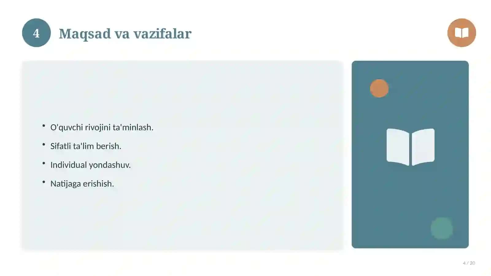 Differensial yondashuv — amaliy tatbiqi (Metodik qo'llanma) 4