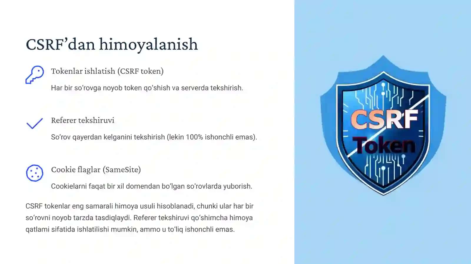 Dasturlashda xavfsizlik: SQL Injection, XSS va boshqa muammolar 4