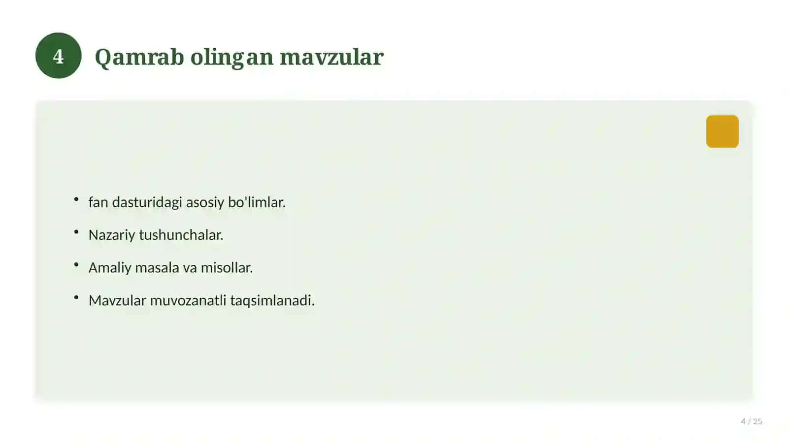 Informatika fanidan 10-sinf test savollari to'plami 4