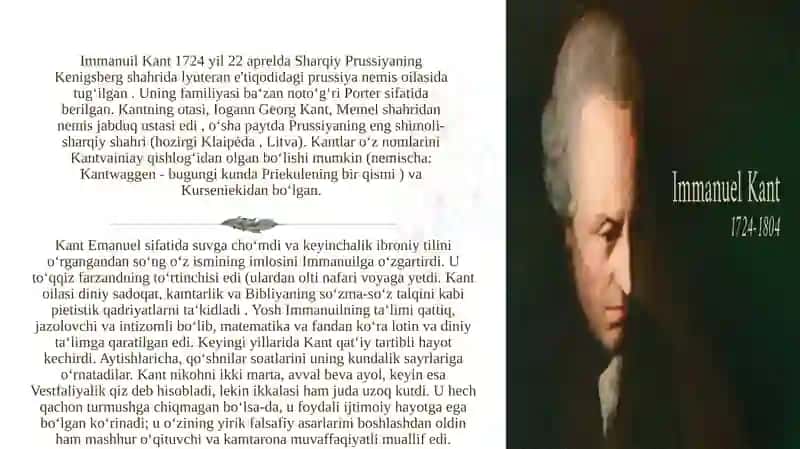 Emanuel Kant falsafiy qarashlari 4