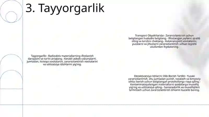 Transport Obyektlarida Dezaktivasiya Ishlarini Olib Borish Tartib 4