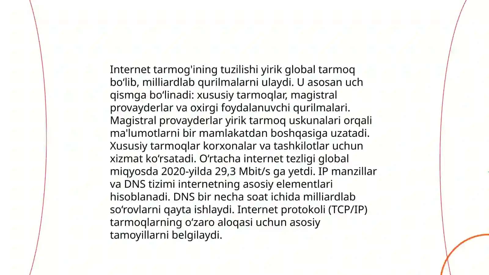 Internet tarmog'i va uning tashkil etilishi 4