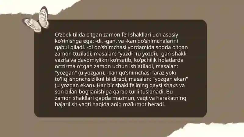 O'tgan zamon tushunchasi 4