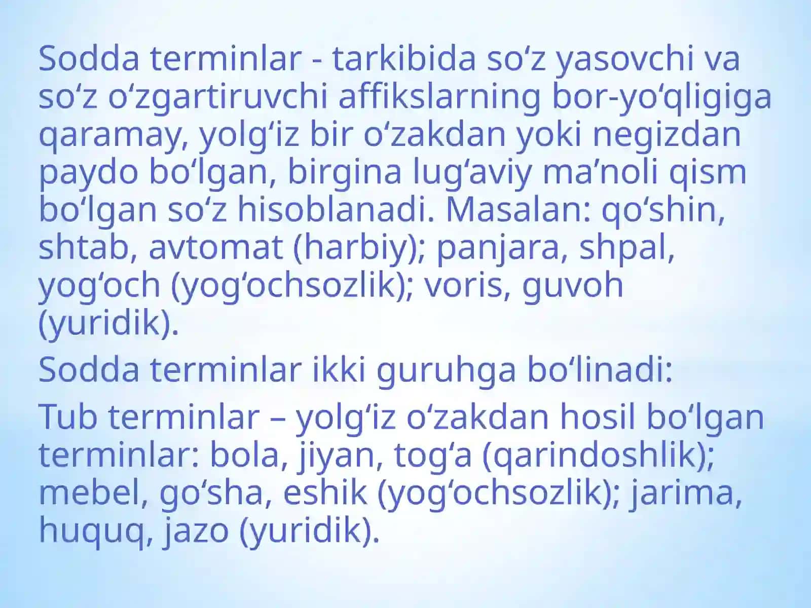Terminlarning turlari 4