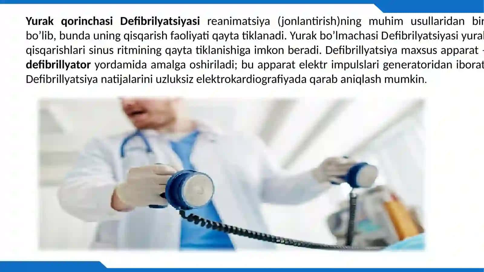 Defibrilator apparati 4