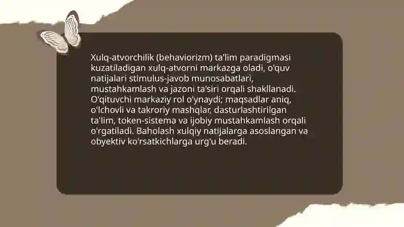 Ta'lim paradigmalari 4