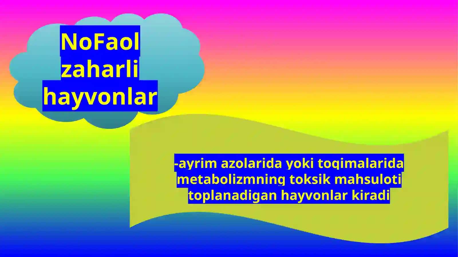 Zaharli hayvonlar 4