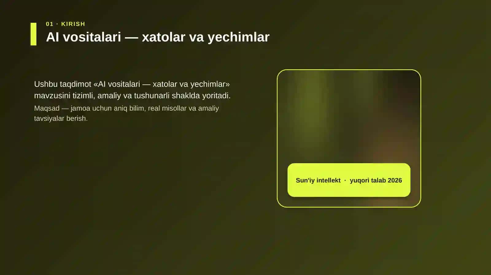AI vositalari — xatolar va yechimlar 4